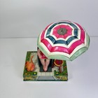 Vintage Wind Up C k Trademark Girl   Duck Litho Tin Toy  Alps Toy Co Japan
