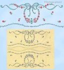 1950s Vintage Vogart Embroidery Transfer A3 Uncut Floral Wreath Pillowcase Motif