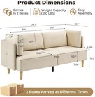 76  Loveseat Sofa Modern Sofa 2 Seater Couches For Living Room Velvet Sofas New