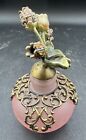 Rare Antique Glass Perfume Bottle 3 75  Tall