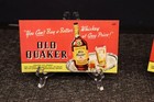 2 Vintage Advertising Old Quaker Rye  Straight Whiskey Ink Blotter Cards 4  X 9 