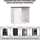 Coffee Bar With Mini Fridge Space  Mini Fridge Cabinet Stand   liquor Wine Cabinet
