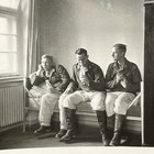 Ww2 Wwii Original German Military Wartime Photo Luftwaffe Soldiers Drinking