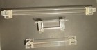Mcm Rare Vintage Lucite Acrylic 2 Towel Bar Racks And 1 Toilet Paper Holder Lot