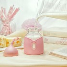 Relea Cute Glass Water Bottle With Silicone Sleeve  12 Oz  350ml 
