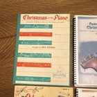 Lot Of 4 Vintage Christmas Piano Sheet Music Books Carols Duets Beginner Lesson