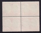 St kitts-nevis Sg74b 1943 6d Green   Deep Claret Block Of 4 - Mnh