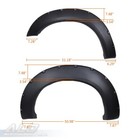 Pocket Rivet Fender Flares Fit For 11-16 Ford F250 Super Duty Textured 4pcs