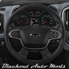 Matte Black Vinyl Bowtie Steering Wheel Emblem Overlay Decal Chevrolet Colorado
