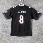 Nike Baltimore Ravens Lamar Jackson 8 Nfl Jersey Black Youth Large 14 16