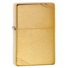Zippo 240 Vintage Series 1937 With Slashes Brushed Brass Lighter