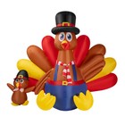 7 5ft Long Thanksgiving Inflatable Turkey Led Lighted Outdoor Lawn Yard Deco