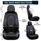 Car Seat Covers Fit For Toyota Prius Non-slip Nappa Leather Seat Cover