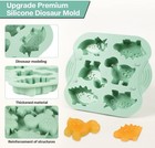 2-pack Silicone Dinosaur Mold  Multi-purpose Jello Molds For Kids  Green 