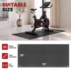 Exercise Bike Mat 70  X 30   0 2  Thick  Compatible With Peloton Bike