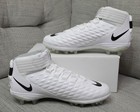Nike Force Savage Pro 2 White Black Football Cleats Men s Size 12 5  ah4000-100 