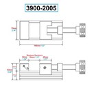 Vertex 2-3 4  X 6-1 4  Screw Tight Stainless Steel Vise  3900-2005 