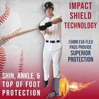 Exxact Sports Batter s Baseball Leg Guard With Adjustable Straps  Shin Guard