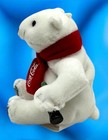 New 2002 Coca-cola Collectors Small Plush Polar Bear Mcdonalds Happy Meal Toy