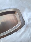 Vintage Retro Mid Century Modern Tray   Stainless Steel Tray   Danish Modern   