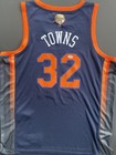 Karl Anthony Towns Kat Signed Autographed New York Knicks Finals Jersey Psa dna