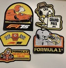 5 Pack F1 Snoopy Logo Embroidered Iron On Patch Set 3 5  Formula One Racing New