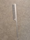 Vintage Aluminum Rat Tail Comb Beautician Barber 80 s