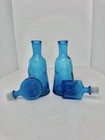 2pcs Vintage Mcm Empoli Glass People Bottle Decanters For Neiman Marcus Hoglund