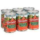  6 Pack  Contadina Petite Diced Tomatoes  15 Oz Cans