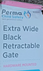 Perma Extra Wide Retractable Gate 77x33  black 