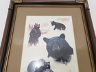 Rod Lawrence   Fred Bear Numbered 1978 Signed Wildlife Print - Bears Archery Art