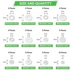 108pcs 304 Stainless Steel Flat Washers  Fender Washers Assortment Kit 12 Sizes