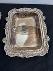 Poole Old English Silver Plate Covered Buffet Footed Serving Dish Marked 5012