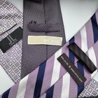 Set Of Three Purple Silk Ties