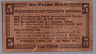 1939 Vintage Original Williamson County Illinois Wampum Herrin Centennial Nickel