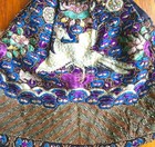 Antique Chinese Silk Embroidered Embroidery Rank Badge Flycatcher Purse