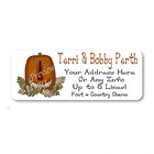 Festive Halloween Country Primitive Pumpkin Personalized Return Address Labels