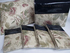 Ralph Lauren Archival Collection Wilton Rose Floral Duvet Shams Pillow Set - F q