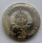20 Mark 1987 Gdr 750 Years Berlin City Seal Silver Coin Excellent  1672 