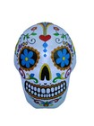 4ft Tall Lighted Halloween Inflatable Colorful Skull Decoration Yard Art