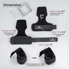 Double Layer Leather Weight Lifting Wrist Straps For Exercise  Deadlifting  Barb