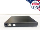 Black Slim External Cd Dvd Rw Drive Usb 2 0 Writer Burner Player For Laptop Pc