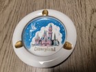 Vintage 1960s Disneyland Castle   Tinker Bell Porcelain Ashtray Made In Japan