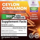 Organic Ceylon Cinnamon Supplement 1800mg Certified Organic Ceylon Cinnamon Pill
