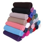 Women s Jersey Hijab Scarf Solid Color Soft Elastic Muslim Shawl Maxi Wrap 170cm