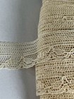 Antique Yardage Cotton Trim Lace French Insertion Edging 10 Yards A17
