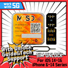 Mksd Ultra V5 4 Unlock Card Rsim Chip Service Iphone 14 13 12 11 X Xr 8 7 6