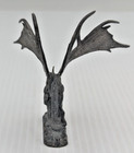 Vintage Pewter Winged Dragon Small Figurine Fantasy Mystical Figure 3-1 4  H