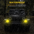 Yellow 7inch Round Led Work Light Bar Amber Drl Pods Fog Lamp Offroad Driving