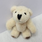 Vintage Miniature Dollhouse Cuddly Teddy Bear Toy Cream Brown 2 25 In